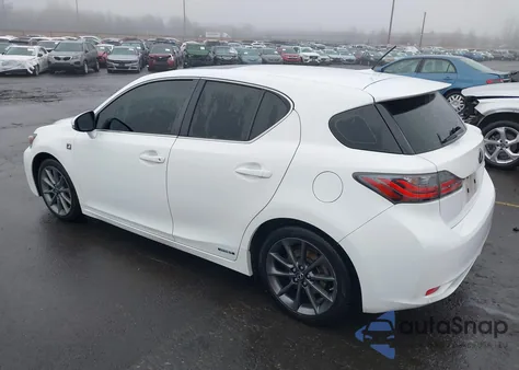 2013 Lexus Ct 200H из США, поврежденный, VIN JTHKD5BH4D2170674